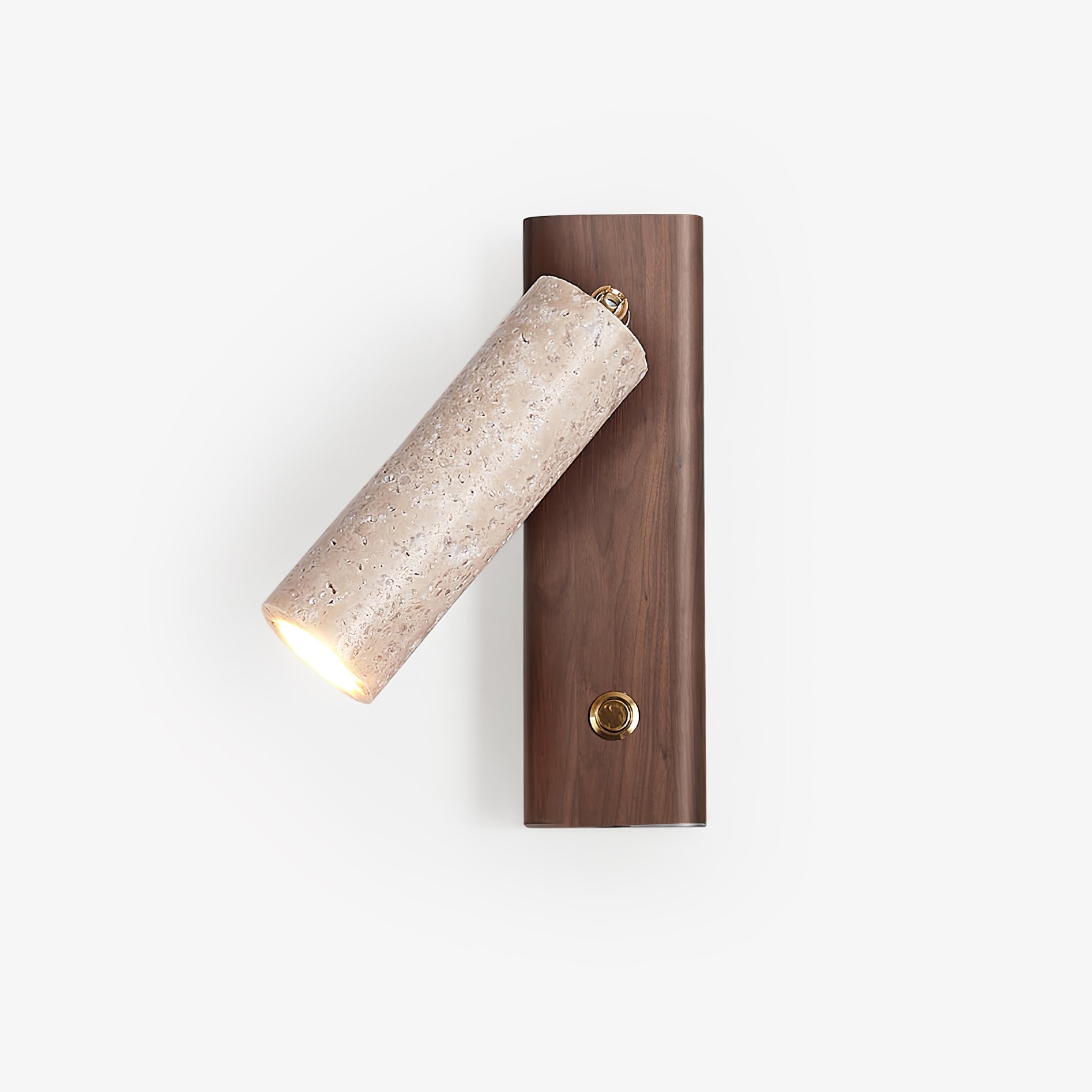 Orpheus - Travertine Torch Wall Lamp