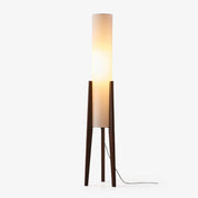 Astyoche - Walnut and Fabric Floor Lamp