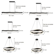 Xenon - Wavy Acrylic LED Pendant Light