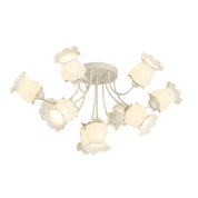 Eumelia - Ten-Light Glass Flower Ceiling Light