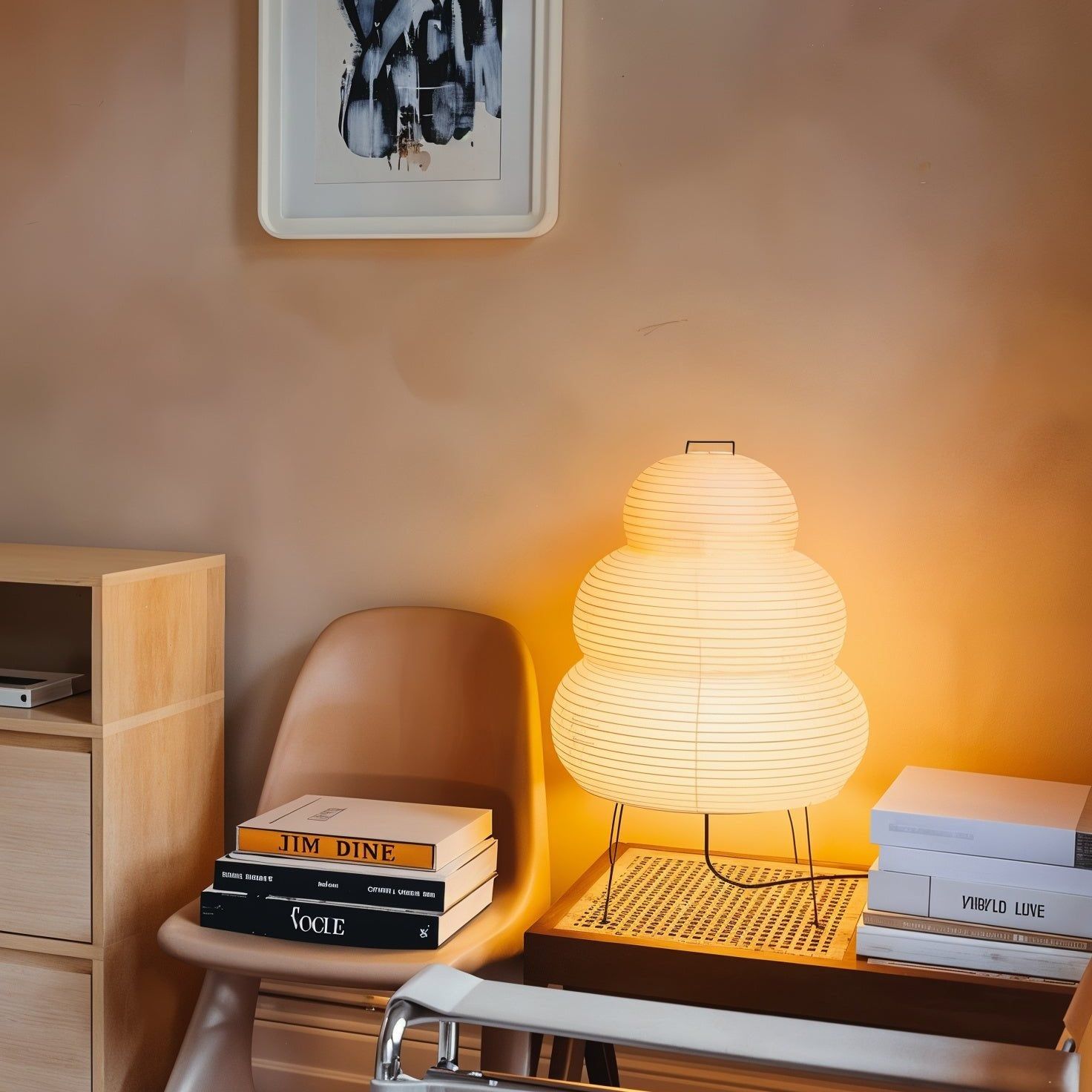 Leuke - Handmade Washi Paper Lantern Table Lamp