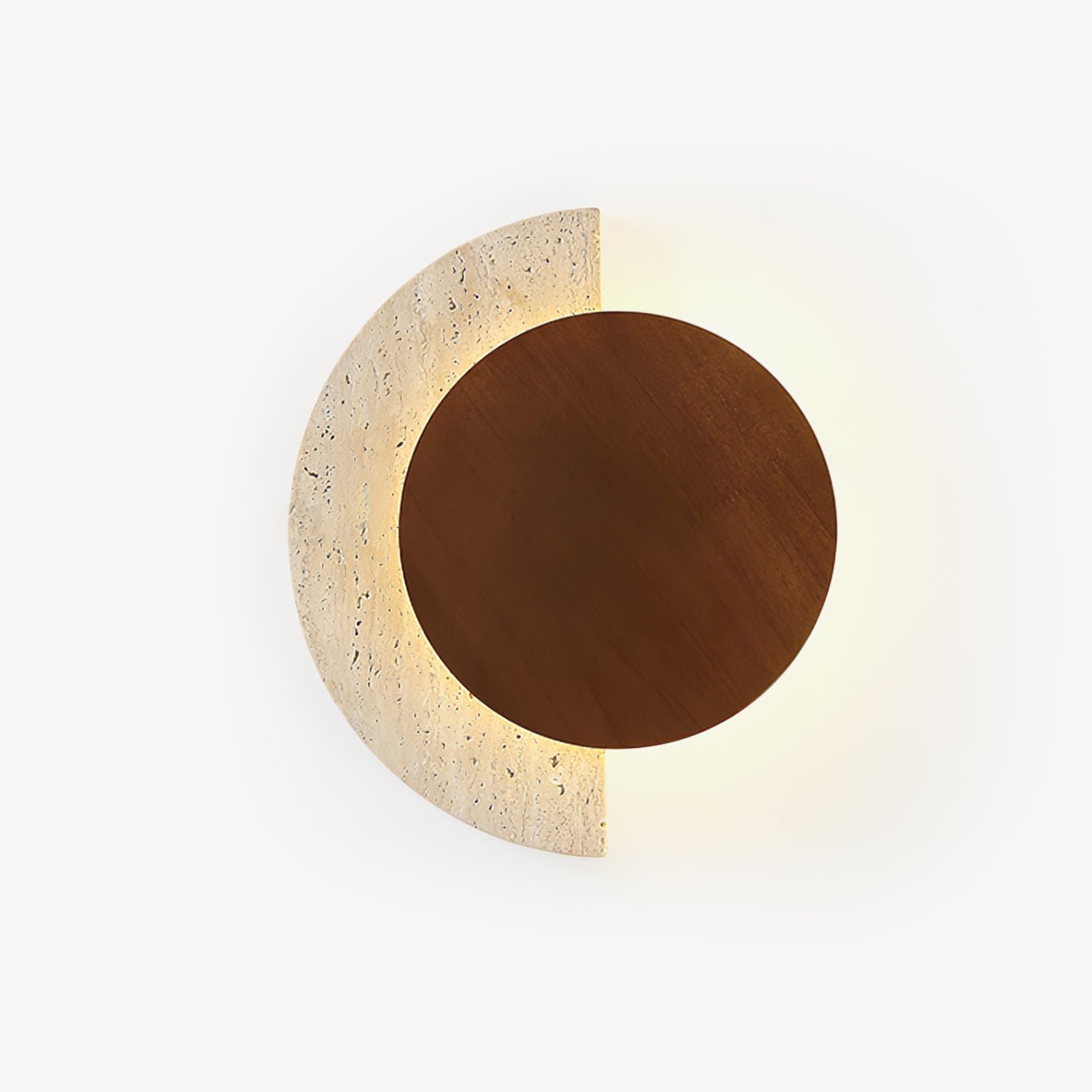 Panope - Travertine Crescent Wall Sconce