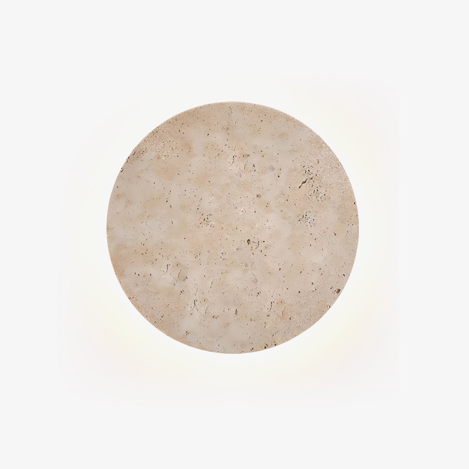 Tyche - Travertine Circle Wall Lamp
