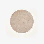 Tyche - Travertine Circle Wall Lamp