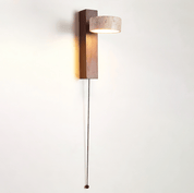 Kyparissos - Travertine and Walnut Wall Light