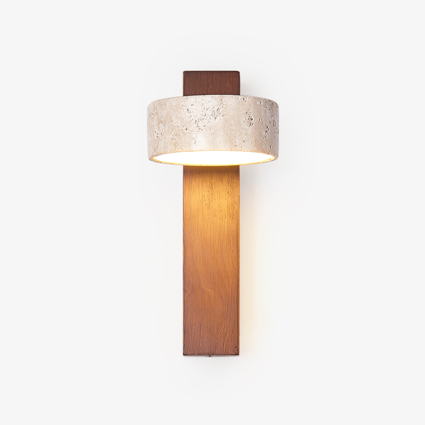 Kyparissos - Travertine and Walnut Wall Light