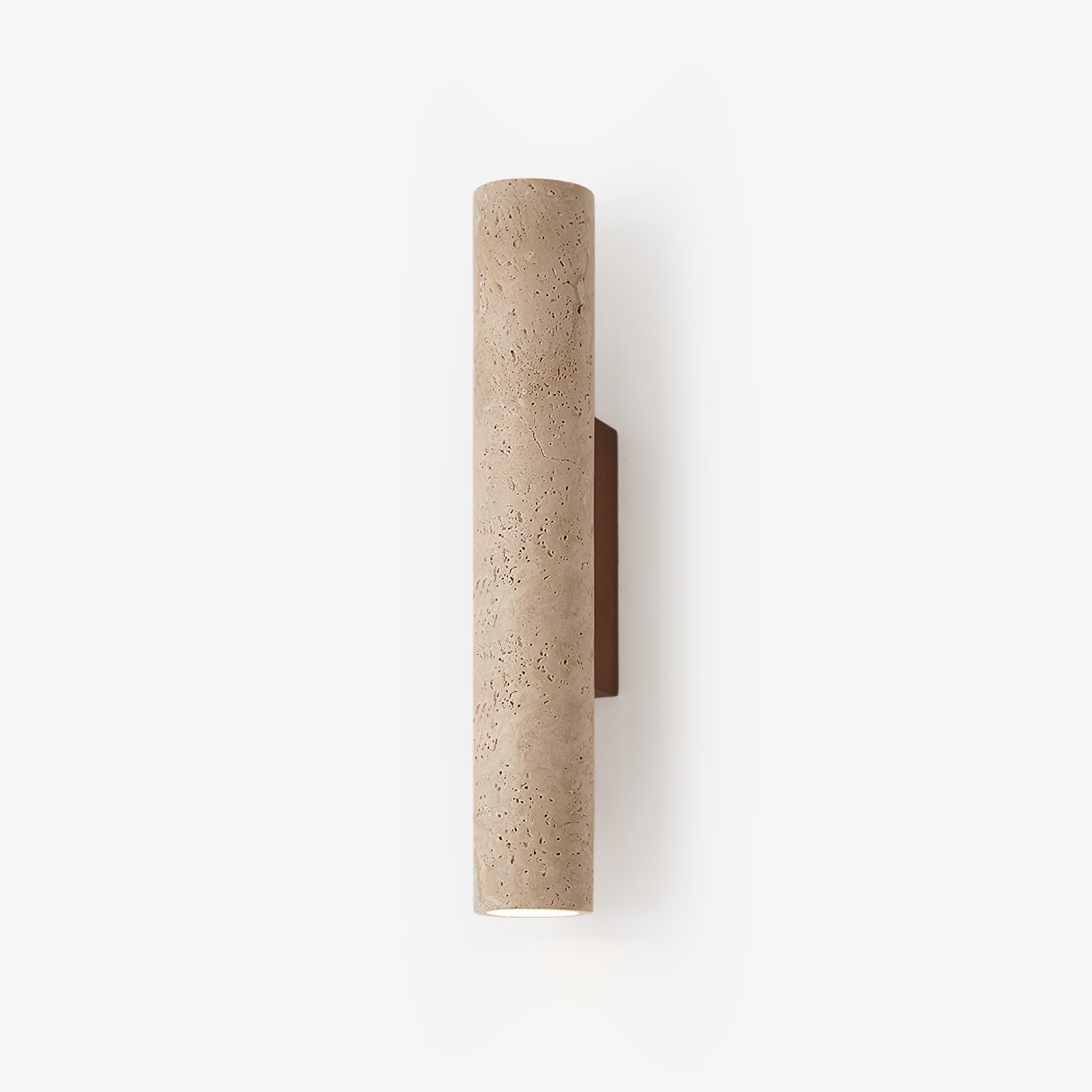 Hyperion - Yellow Travertine Column Wall Light