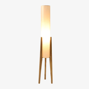 Astyoche - Walnut and Fabric Floor Lamp