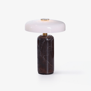 Hespera - Cordless Marble and Opaline Glass Table Lamp