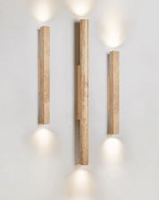 Koios - Travertine Column Wall Light
