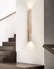 Koios - Travertine Column Wall Light