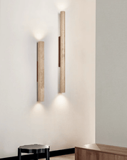 Koios - Travertine Column Wall Light