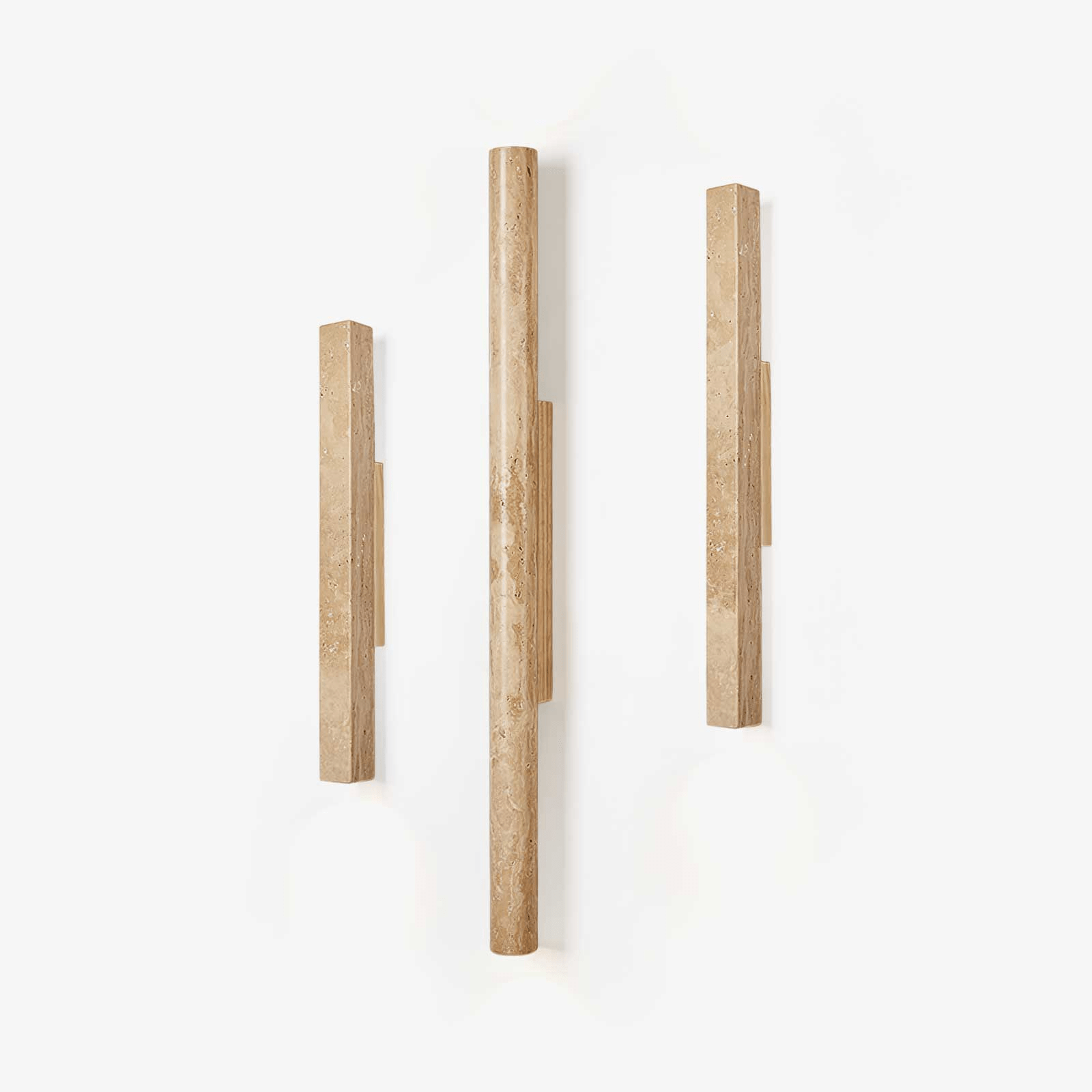 Koios - Travertine Column Wall Light