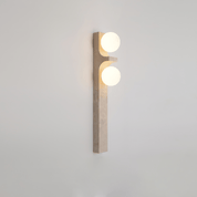 Tethys - Travertine Ring Wall Sconce