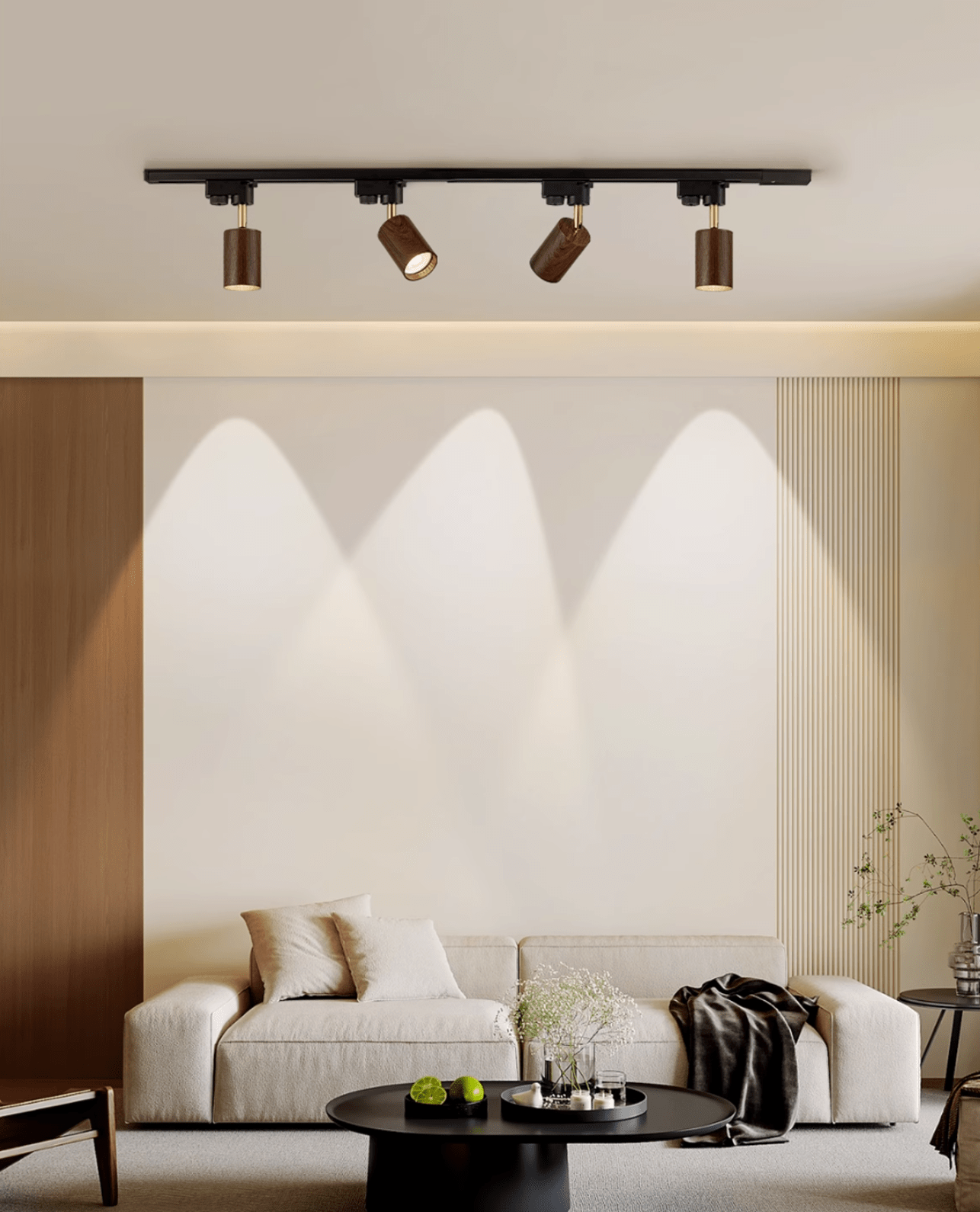 Alkaios - Walnut Grain Track Light