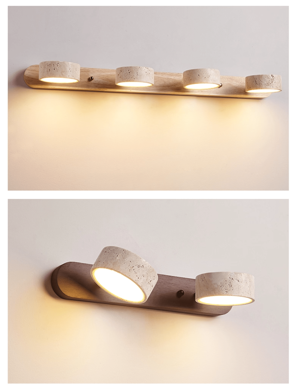 Aigle - Natural Travertine Wall Light