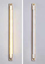 Krios - Travertine and LED Tube Wall Bar