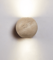 Hypnos - Travertine Globe Wall Sconce