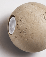 Hypnos - Travertine Globe Wall Sconce