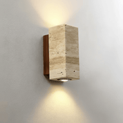 Euterpe - Travertine Cylinder Wall Sconce
