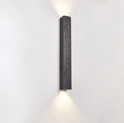 Lethe - Black Travertine Linear Wall Lamp