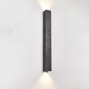 Lethe - Black Travertine Linear Wall Lamp