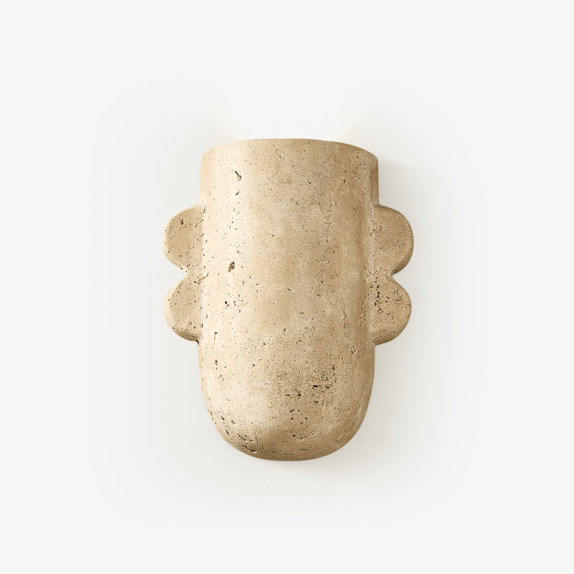 Thoosa - Sculptural Travertine Wall Lamp