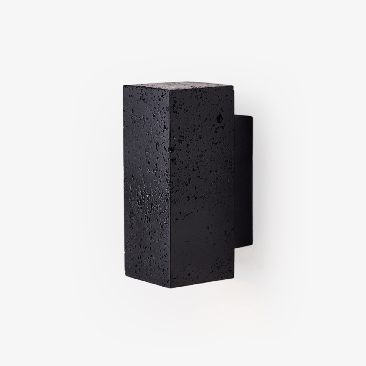Ophion - Black Travertine Block Wall Lamp