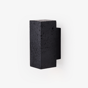 Ophion - Black Travertine Block Wall Lamp