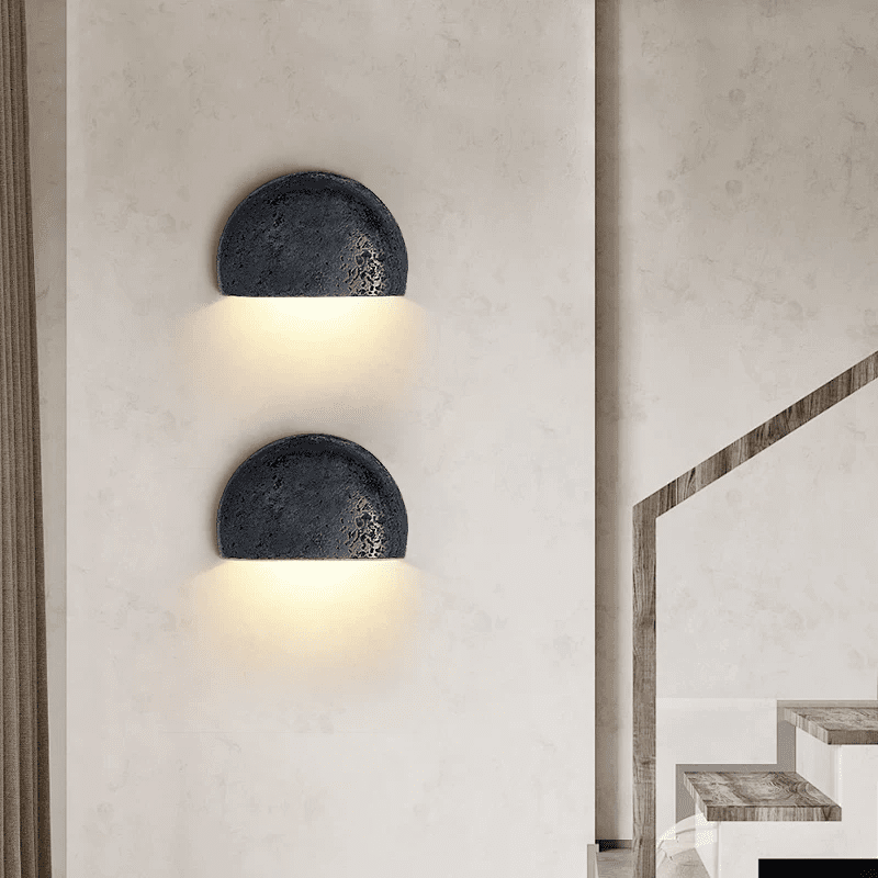 Peitho - Travertine Bowl Wall Light