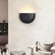 Peitho - Travertine Bowl Wall Light