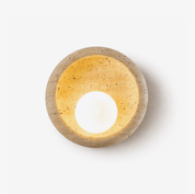 Doto - Curved Travertine Wall Light
