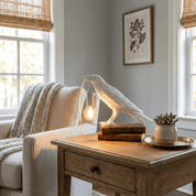 Koronis - Sculptural Resin Raven Table Lamp