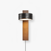 Eurydike - Black Travertine Plug-In Wall Sconce