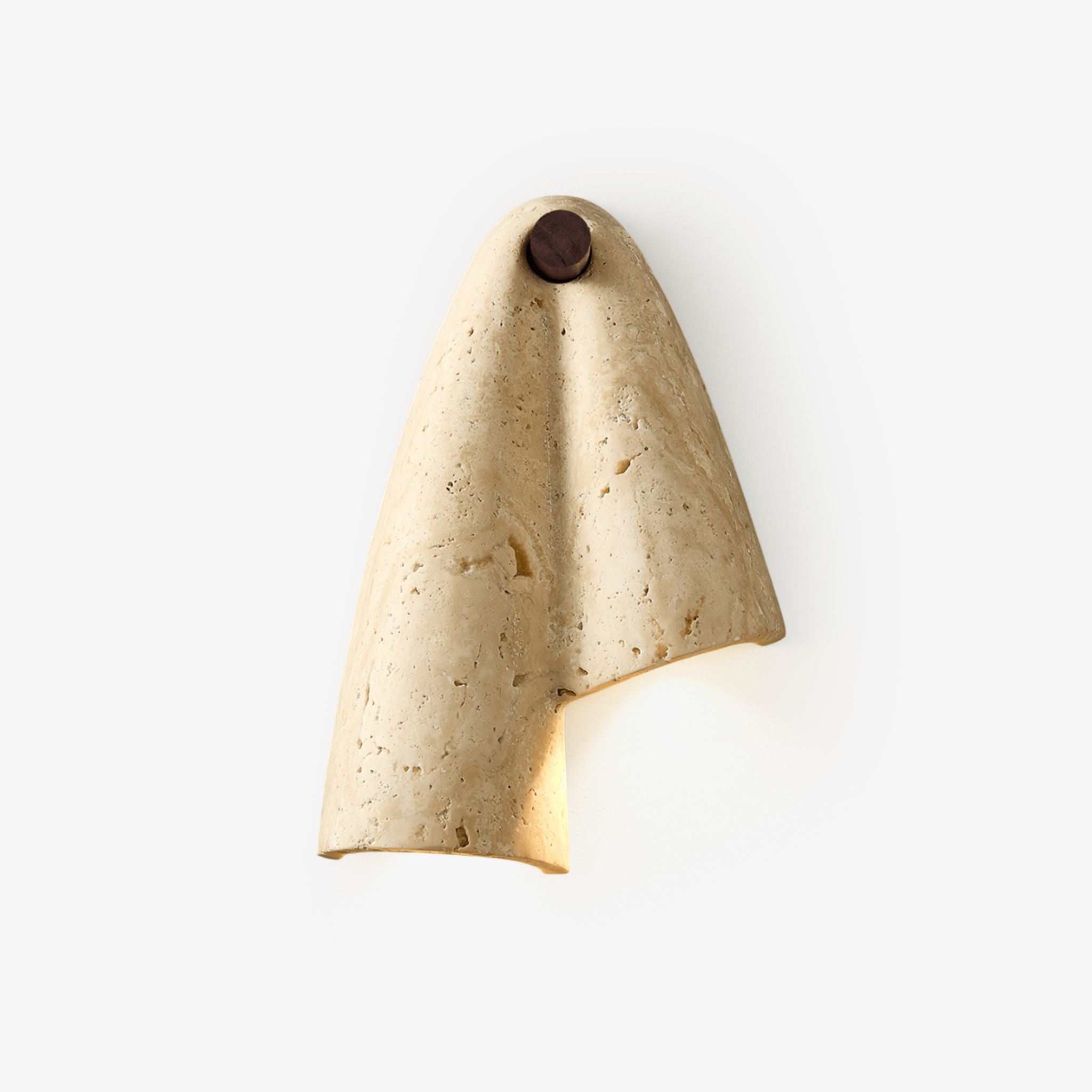 Amphitrite - Draped Travertine Wall Sconce