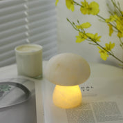 Alkmene - Alabaster Mushroom Table Lamp