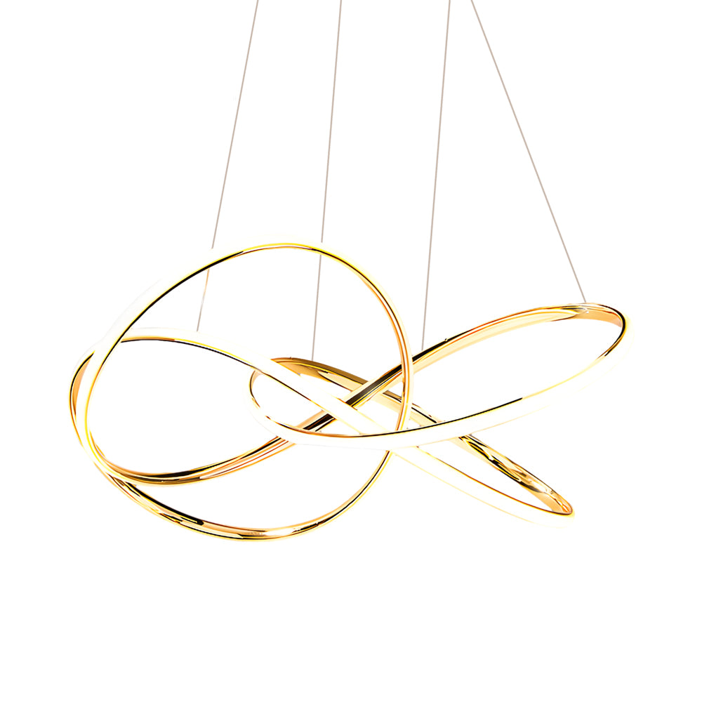 Eukleides - Curved Line Ring Chandelier