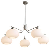 Deinias - Five-Light Glass LED Chandelier
