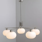 Deinias - Five-Light Glass LED Chandelier