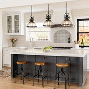 Iris - Clear Glass Dome Pendant Light