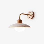 Helios - Travertine Dome Wall Light