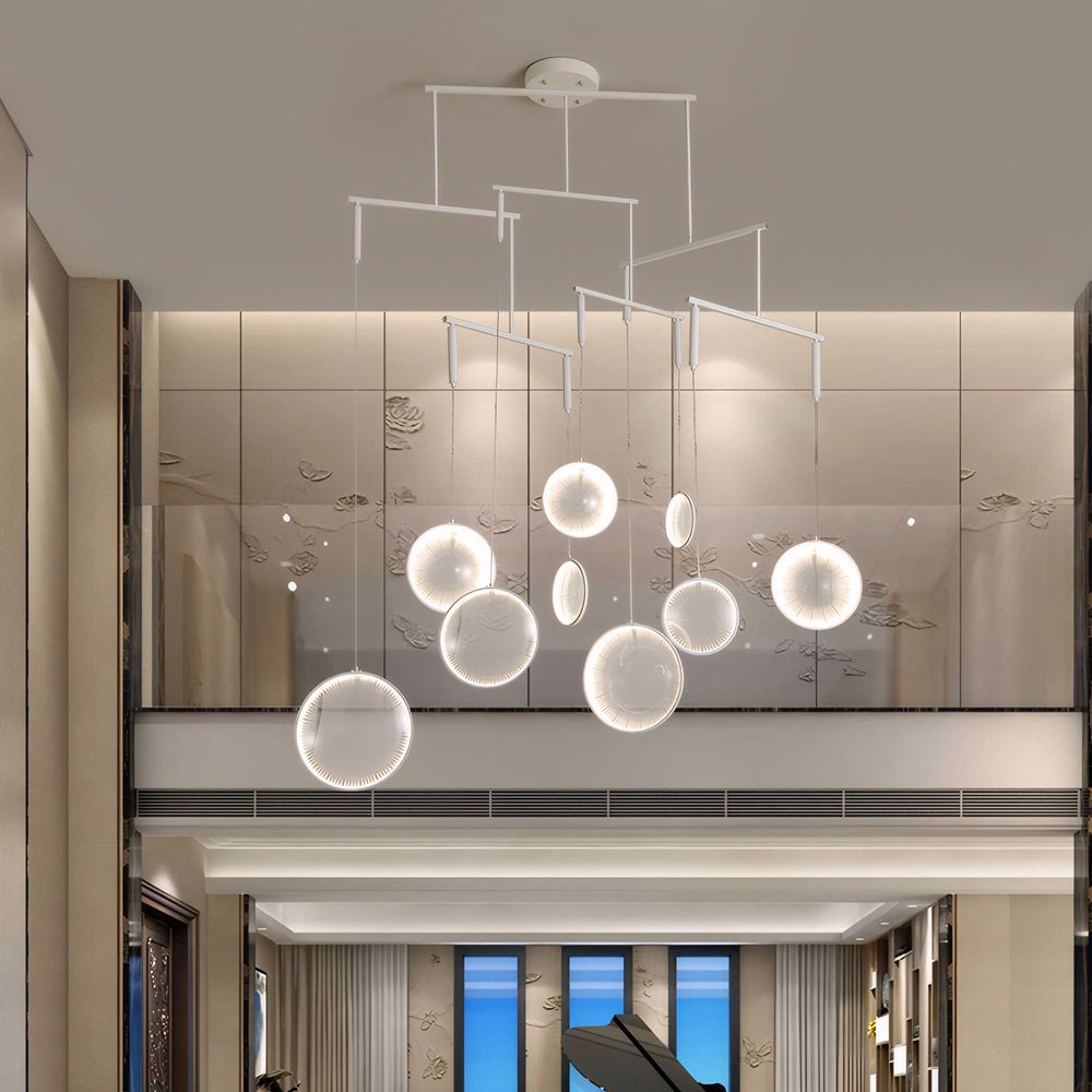 Aspasia - White Ring LED Chandelier