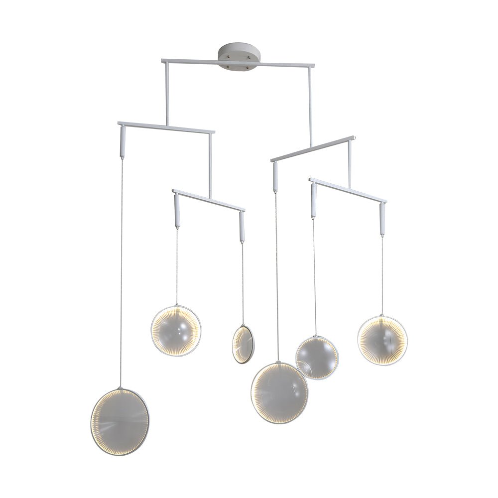 Aspasia - White Ring LED Chandelier