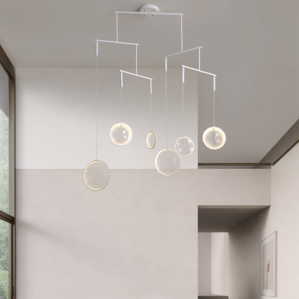 Aspasia - White Ring LED Chandelier