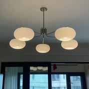 Deinias - Five-Light Glass LED Chandelier