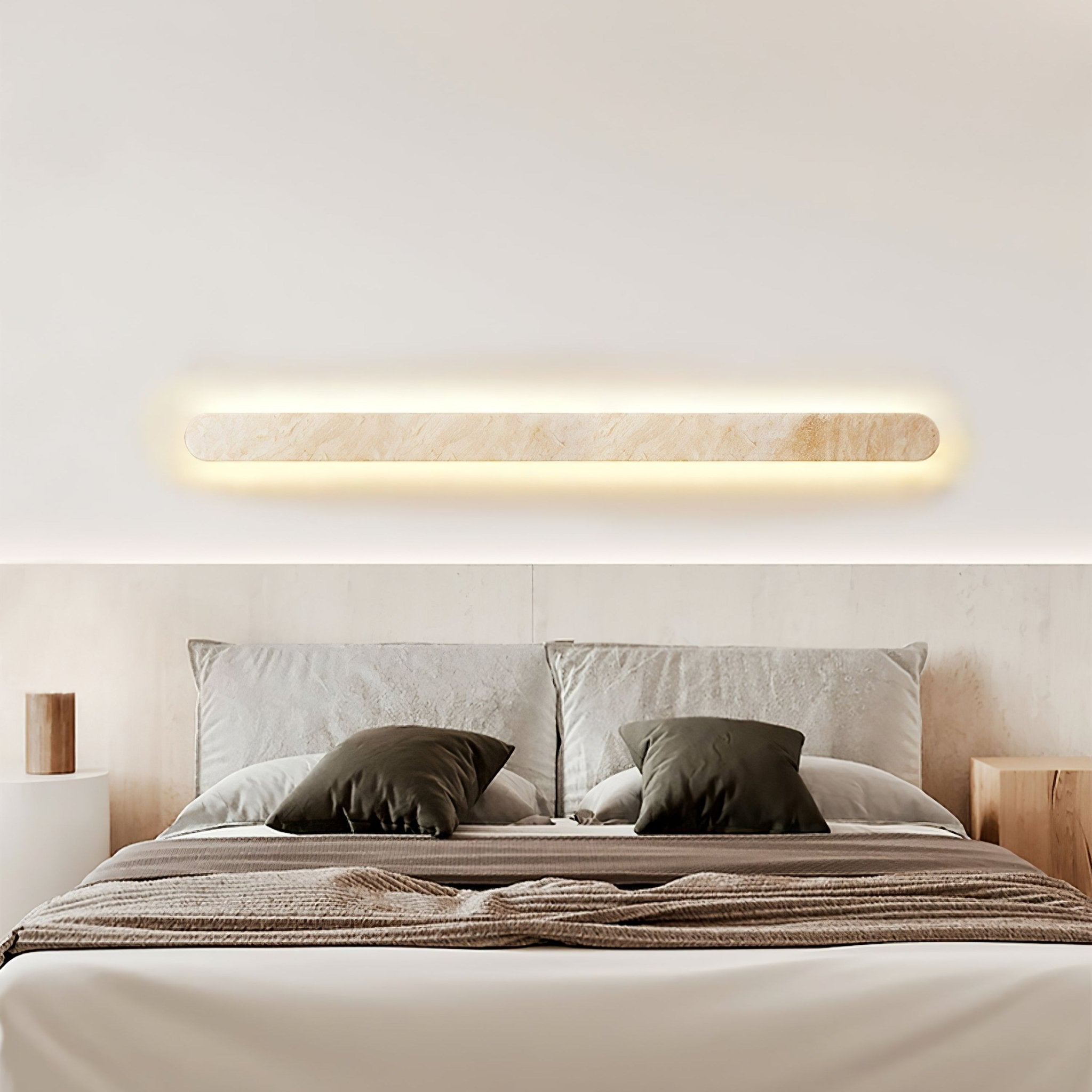 Okeanos - Travertine Bar Wall Light