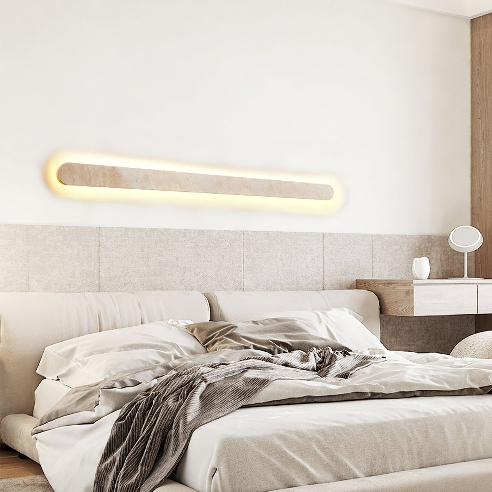 Okeanos - Travertine Bar Wall Light