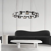 Diokles - Circle Glass Dimmable Chandelier