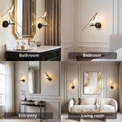 Alkyone - Gold Bird Wall Light