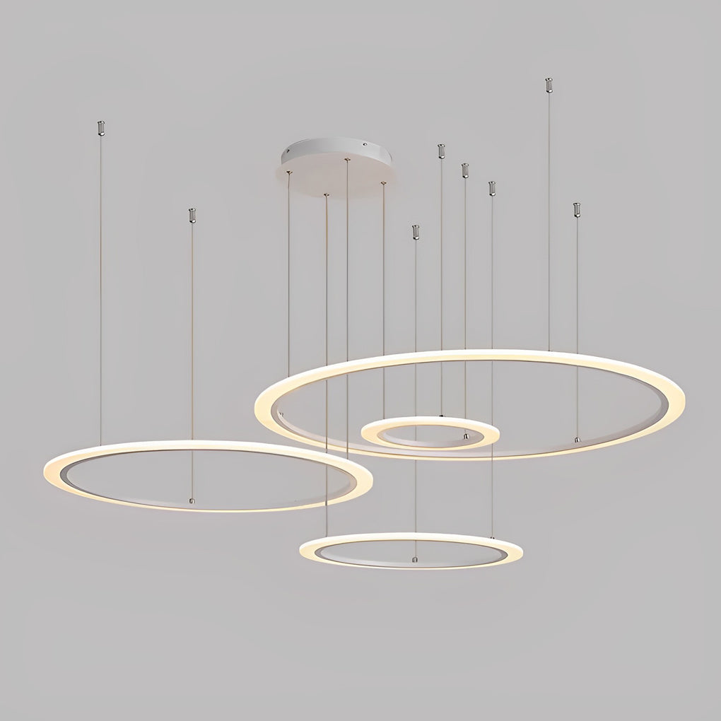 Amyntas - Four Ring Artistic LED Chandelier